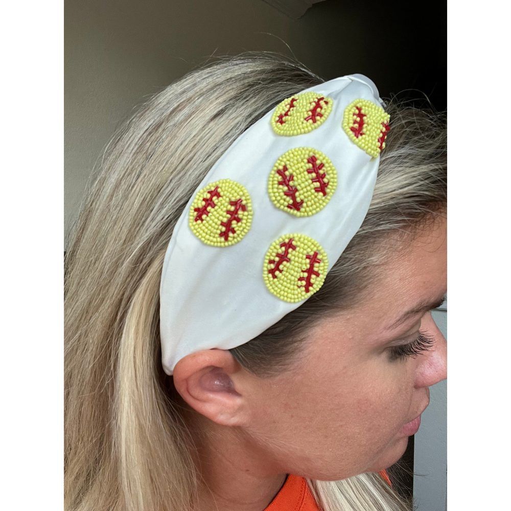 Softball Beaded Headband